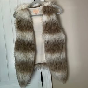 Faux fur vest